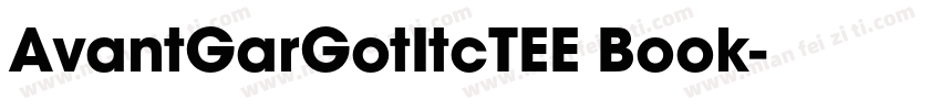 AvantGarGotItcTEE Book字体转换